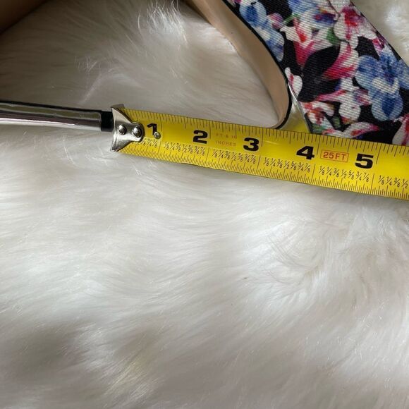 APT9 textile floral prints multi color silver pointed toe shoes size 8.5M - Picture 9 of 11